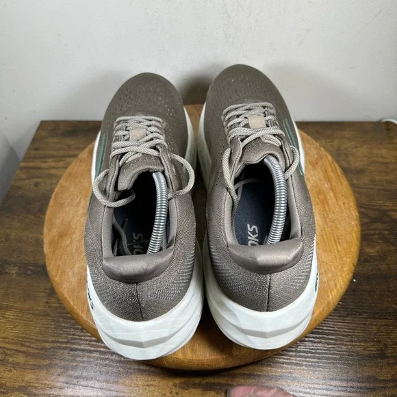 Brooks Ghost 15 Men's Running Shoes Taupe Green Sz 13 Medium D 1104471D284